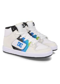 Sneaker DC Shoes "Manteca 4 Hi", Jungen, Gr. 10,5(27,5), blau (sanftes wei&szlig;, placid blau), Obermaterial:Obermaterial: Leder (Kuh) / Futter: Textil / Au&szlig;ensohle: Gummi;, Schuhe Sneaker