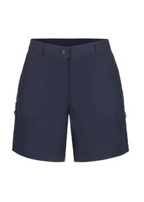 Bermudas Icepeak "D SHORTS AMANA", Damen, Gr. 38, N-Gr, blau (dunkelblau 2), Obermaterial: 100% Polyamid, Hosen Bermudas, sportlicher Stil, mit Eingrifftaschen und Ges&auml;&szlig;taschen, aus Polyamid