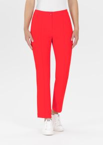 7/8-Hose Stehmann, Damen, Gr. 46, N-Gr, rot (intense rot,7185), Obermaterial: 88% Polyester, 12% Elasthan, unifarben, slim fit 7/8-L&auml;nge, Hosen 7/8-Hose, mit Biesen