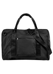 Reisetasche Bugatti "ELIA", Damen, Gr. B/H/T: 55cm x 33cm x 20cm onesize, schwarz, Kunstfaser, leicht gl&auml;nzend, unifarben, Taschen Reisetasche