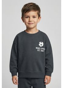 Marc O'Polo Junior Sweatshirt MARC O'POLO JUNIOR, Jungen, Gr. 128/134, schwarz navy, Sweatware, Obermaterial: 100% Baumwolle, normal normal, Rundhals, Rippb&uuml;ndchen, Sweatshirts Sweatshirt, f&uuml;r Jungs bis Gr&ouml;&szlig;e 122, gro&szlig;er R&uuml;ckenprint