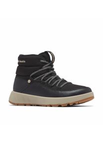 Snowboots Columbia "SLOPESIDE&trade; VILLAGE OMNI-HEAT&trade; MID", Damen, Gr. 39, schwarz (schwarz, silber sage), Leder, Textil, Schuhe Snowboots, gef&uuml;ttert