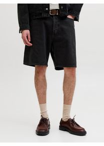 Jack & Jones Jeansshorts JACK & JONES "JJITONY JJORIGINAL SHORTS AM 460 SN", Damen, Gr. XS, N-Gr, schwarz denim, Denim/Jeans, Obermaterial: 100% Baumwolle, unifarben, relaxed fit kniefrei, Jeans Jeansshorts, Baumwollmischung, relaxed fit