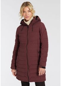 Steppmantel Killtec "KOW 96 WMN QLTD CT", Damen, Gr. 48, rot (dunkelweinrot), Steppware, Obermaterial: 100% Polyester, unifarben, angesetztes B&uuml;ndchen mit Klettverschluss, M&auml;ntel Steppmantel