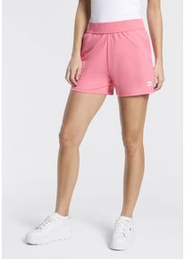 Shorts HUGO UNDERWEAR "Signature", Damen, Gr. XXL, N-Gr, bright pink 670, Sweatware, Obermaterial: 48% Baumwolle, 48% Modal, 4% Elasthan, Basic, regular fit kurz, Hosen Shorts, basic, regular fit