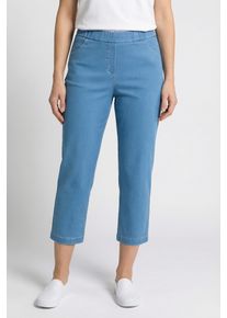 Stretch-Jeans KjBRAND "KJBJeansSusie Culotte", Damen, Gr. 46, N-Gr, denim bleached, Denim/Jeans, Obermaterial: 57% Lyocell, 38% Polyethylen, 5% Elasthan, bequem 7/8-L&auml;nge, Jeans Stretch-Jeans, Bequem zum Reinschl&uuml;pfen