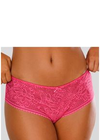 Panty Lascana "Luciana", Herren, Gr. 32/34, pink, Spitze, Obermaterial: 88% Polyamid, 12% Elasthan, Unterhosen Panty, aus feiner, dezent transparenter Spitze in blumiger Optik