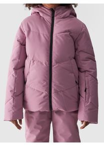 Skijacke 4F, M&auml;dchen, Gr. 158, rosa, Obermaterial: 100% Polyester. Futter: 100% Polyester. Wattierung: 100% Polyester, unifarben, hoch geschlossener Ausschnitt, eingesetzt,weit eingefasste Kante, Jacken Skijacke, Winterjacke