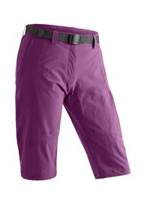 Caprihose Maier Sports "Kluane", Damen, Gr. 44, Normalgr&ouml;&szlig;en, purpurviolett, 90% Polyamid, 10% Elasthan, Hosen Caprihose, Damen Shorts, kurze Wanderhose, Outdoorhose mit 2 Taschen, Regular Fit