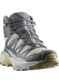Outdoorschuh Salomon "X ULTRA 360 EDGE MID GORE-TEX", Damen, Gr. 48, grau (gray violet, turbulence, sea foam), Synthetik, Textil, Schuhe Outdoorschuh, wasserdicht dank Gore-Tex Membrane