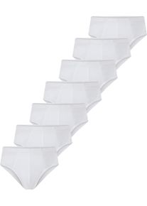 Slip Jan Vanderstorm "7er Pack Slips GOEBOR", Herren, Gr. 6XL, wei&szlig;, Obermaterial: 100% Baumwolle CO., Unterhosen Slip