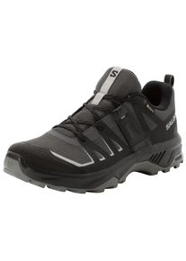 Wanderschuh Salomon "EXTEND GORE-TEX", Herren, Gr. 47, schwarz (asphalt, schwarz, pewter), Synthetik, Textil, Schuhe Wanderschuh, wasserdicht dank Gore-Tex Membrane