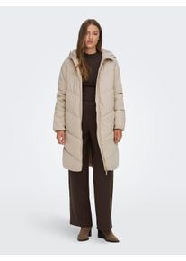 Jacqueline de Yong Steppmantel JDY "JDYULRIKKA WATER REP PUFFA OTW NOOS", Damen, Gr. XXL, grau (simply taupe), Web, Obermaterial: 100% Polyester, unifarben, ca. Mitte Oberschenkel, M&auml;ntel Steppmantel