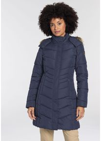 Steppmantel Icepeak "PAIVA", Damen, Gr. 44, blau (dunkelblau), Obermaterial: 100% Polyester. Futter: 100% Polyester. Wattierung: 100% Polyester, M&auml;ntel Steppmantel, Wasserabweisend, Windabweisend & Atmungsaktiv