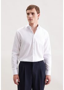 Businesshemd Seidensticker "Schwarze Rose", Damen, Gr. L41, normale &Auml;rmell&auml;ngen, wei&szlig;, 100% Baumwolle, unifarben, regular fit, 2-Knopf-Manschette, Hemden Businesshemd, Regular 1/1 Kentkragen Uni