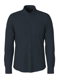 JOOP! Leinenhemd JOOP "Pai-W", Damen, Gr. 42, N-Gr, dunkelblau, Web, Obermaterial: 100% Leinen, meliert, slim fit h&uuml;ftbedeckend, 1-Knopf-Manschette verstellbar, Hemden Leinenhemd, mit New-Kentkragen, Slim Fit