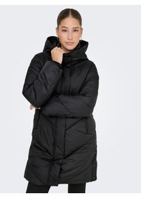 Steppmantel Only "ONLMOLLY PUFFER COAT CS OTW", Damen, Gr. XS, schwarz, Web, Obermaterial: 100% Polyester, unifarben, M&auml;ntel Steppmantel