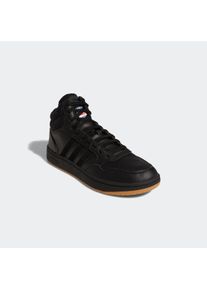 Sneaker adidas Sportswear "HOOPS 3.0 MID CLASSIC VINTAGE", Herren, Gr. 45, schwarz-wei&szlig; (core schwarz, core schwarz, cloud wei&szlig;), Leder, Synthetik, Textil, Schuhe Sneaker