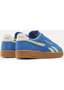 Sneaker Reebok CLASSIC "CLUB C GROUNDS UK", Damen, Gr. 36, blau (kineticblau, astrolime, vintagechalk), Leder, Synthetik, Schuhe Sneaker