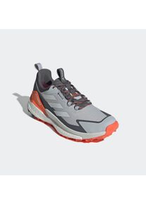 Wanderschuh adidas terrex "TERREX FREE HIKER 2.0 LOW GORE-TEX", Herren, Gr. 41, grau (grau two, grau one, grau five), Synthetik, Textil, Schuhe Wanderschuh, wasserdicht dank Gore-Tex Membrane