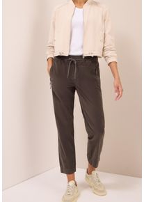 Cordhose Cecil "Style Tracey", Damen, Gr. XXL (46), L&auml;nge 28, misty taupe, Web, Obermaterial: 98% Baumwolle, 2% Elasthan. Futter: 100% Baumwolle, unifarben, regular fit kn&ouml;chelfrei, Hosen Cordhose, mit Tunnelzug