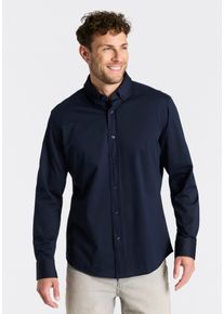 Businesshemd BOSS "JOE", Damen, Gr. 39, N-Gr, navy410, Web, Obermaterial: 55% Baumwolle, 45% Polyester, unifarben, regular fit normal, 2-Knopf-Manschette verstellbar, Hemden Businesshemd, mit Button-Down-Kragen, regular fit
