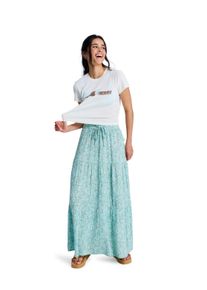 Maxirock Roxy "After Hours Crinkle Maxi", Damen, Gr. L, oil gr&uuml;n wildside paisley, Obermaterial: 100% Viskose;, R&ouml;cke Maxirock