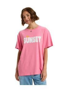 T-Shirt Roxy "Sunny Easy", Damen, Gr. S, pink cosmos, Obermaterial: 100% Walkfrottier;, Shirts T-Shirt