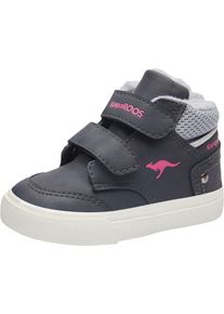 Sneaker Kangaroos "KaVu Primo V", M&auml;dchen, Gr. 27, blau (blau, pink), Synthetik, Textil, Schuhe Sneaker, mit Klettverschluss
