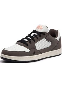 Sneaker K1x "Sweep Gk Prm", Herren, Gr. 44,5, braun (braun, wei&szlig;), Leder, Schuhe Sneaker, Basketball inspiriertes Design