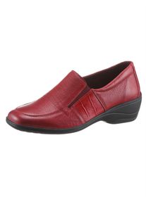 Slipper Casual Looks, Damen, Gr. 39, rot, Glattleder, Schuhe Slipper