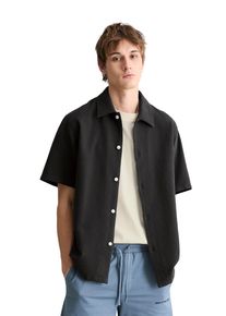 Marc O'Polo Kurzarmhemd MARC O'POLO DENIM, Damen, Gr. S, N-Gr, broken graphite, Web, Obermaterial: 100% Baumwolle, regular fit normal, Hemden Kurzarmhemd, regular mit Karo-Struktur