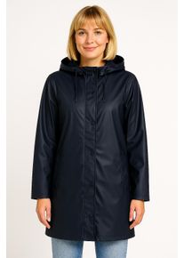 Funktionsmantel Only "ONLTRINA RAINCOAT OTW ZL", Damen, Gr. XS, blau (night sky), Web, Obermaterial: 100% Polyester, unifarben, M&auml;ntel Funktionsmantel
