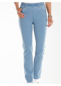 Bequeme Jeans Classic Basics, Damen, Gr. 46, Normalgr&ouml;&szlig;en, blau (blau, bleached, schwarz denim), 81% Baumwolle, 17% Polyester, 2% Elasthan, unifarben, lang, Jeans Bequeme Jeans
