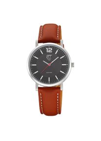 Solaruhr ETT, braun, Armbanduhren, Damen, Solaruhr, Armbanduhr, Damenuhr, Herrenuhr, Lederarmband, analog