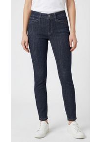 Skinny-fit-Jeans MAC "DREAM SKINNY", Damen, Gr. 46, L&auml;nge 34, fashion rinsed, Denim/Jeans, Obermaterial: 90% Baumwolle, 7% Elastomultiester, 3% Elasthan, unifarben, skinny fit kn&ouml;chellang, Jeans Skinny-fit-Jeans, mit aufwendig gearbeiteten Details an den Taschen