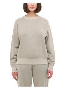 Sweatshirt Mustang "Damen Style Mala", Damen, Gr. L, grau, 100% Baumwolle, regular fit, Rundhals, Sweatshirts Sweatshirt