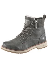 Winterboots Lerros, Herren, Gr. 44, grau, Lederimitat, used, Schuhe Winterboots, Casual Boots, Winterboots mit Warmfutter