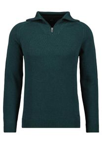 Troyer Ragman, Herren, Gr. 56, gr&uuml;n (dunkelgr&uuml;n, 035), Strick, 100% Baumwolle, hoch geschlossener Ausschnitt, Pullover Troyer