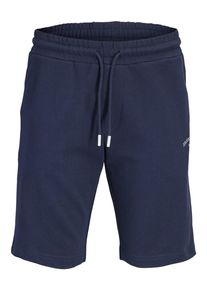 Jack & Jones PlusSize Sweatshorts "JPSTGORDON COLLEGE SWEAT SHORTS MI PLS", Damen, Gr. 46 (6XL), N-Gr, navy blazer, angeraute Sweatware, Obermaterial: 80% Baumwolle, 20% Polyester, JACK & JONES PLUSSIZE, unifarben, regular fit, Hosen Sweatshorts