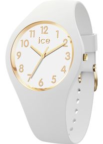 Ice Watch Quarzuhr ICE-WATCH "ICE glam - Small - 3H", wei&szlig;, Armbanduhren, Damen, Quarzuhr, Armbanduhr, Damenuhr, Silikonarmband, bis 10 bar wasserdicht
