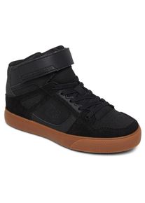 Sneaker DC Shoes "Pure High-Top EV", M&auml;dchen, Gr. 1,5(32,5), schwarz (schwarz, gum), Obermaterial:Obermaterial: Leder / Futter: Textil / Au&szlig;ensohle: Gummi;, Schuhe Sneaker