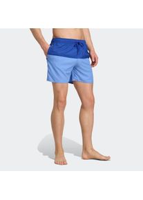 Badeshorts adidas Performance "COLORBLOCK 5 INCH", Herren, Gr. M, N-Gr, blau (semi lucid blau, blau fusion), Obermaterial: 100% Polyester, Badehosen Badeshorts