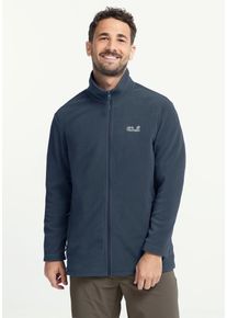 Fleecejacke Jack Wolfskin "TAUNUS 100 FZ M", Damen, Gr. S (48), midnight sky, Obermaterial: 100% Polyester. Futter: 100% Polyester, normal, Jacken Fleecejacke, Winddicht, atmungsaktiv, &Uuml;bergangsjacke