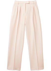 Stoffhose, Damen, Gr. 42, N-Gr, rosa (rose), Web, Obermaterial: 74% Polyester, 20% Viskose, 6% Elasthan, United Colors Of Benetton, unifarben, lang, Hosen Stoffhose
