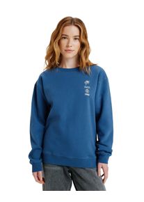 Sweatshirt Roxy "Surf Stoked Brushed", Damen, Gr. M, vintage indigo, Obermaterial: 60% Walkfrottier, 40% Microfaser;, Sweatshirts Sweatshirt