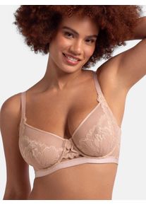 B&uuml;gel-BH Dorina, Damen, Gr. 95, Cup D, pink, Obermaterial: 68% Polyamid, 21% Polyester, 11% Elasthan, unifarben, bequem, BHs B&uuml;gel-BH, Curves mit feinem Spitzenbesatz