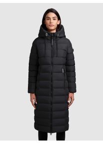 Steppmantel Khujo "SIMMIE", Damen, Gr. M (38), schwarz, Steppware, Obermaterial: 100% Polyester. Futter: 100% Nylon. Wattierung: 100% Polyester, unifarben, knielang, M&auml;ntel Steppmantel