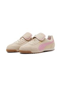 Sneaker Puma "ARIZONA PREMIUM", Damen, Gr. 37, wei&szlig; (alpine snow, poised pink, Puma gold), Leder, Schuhe Sneaker
