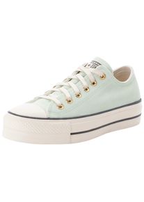 Sneaker Converse "CHUCK TAYLOR ALL STAR LIFT PLATFORM SUEDE", Damen, Gr. 39, beige (surplus mint, natural ivory), Leder, Schuhe Sneaker